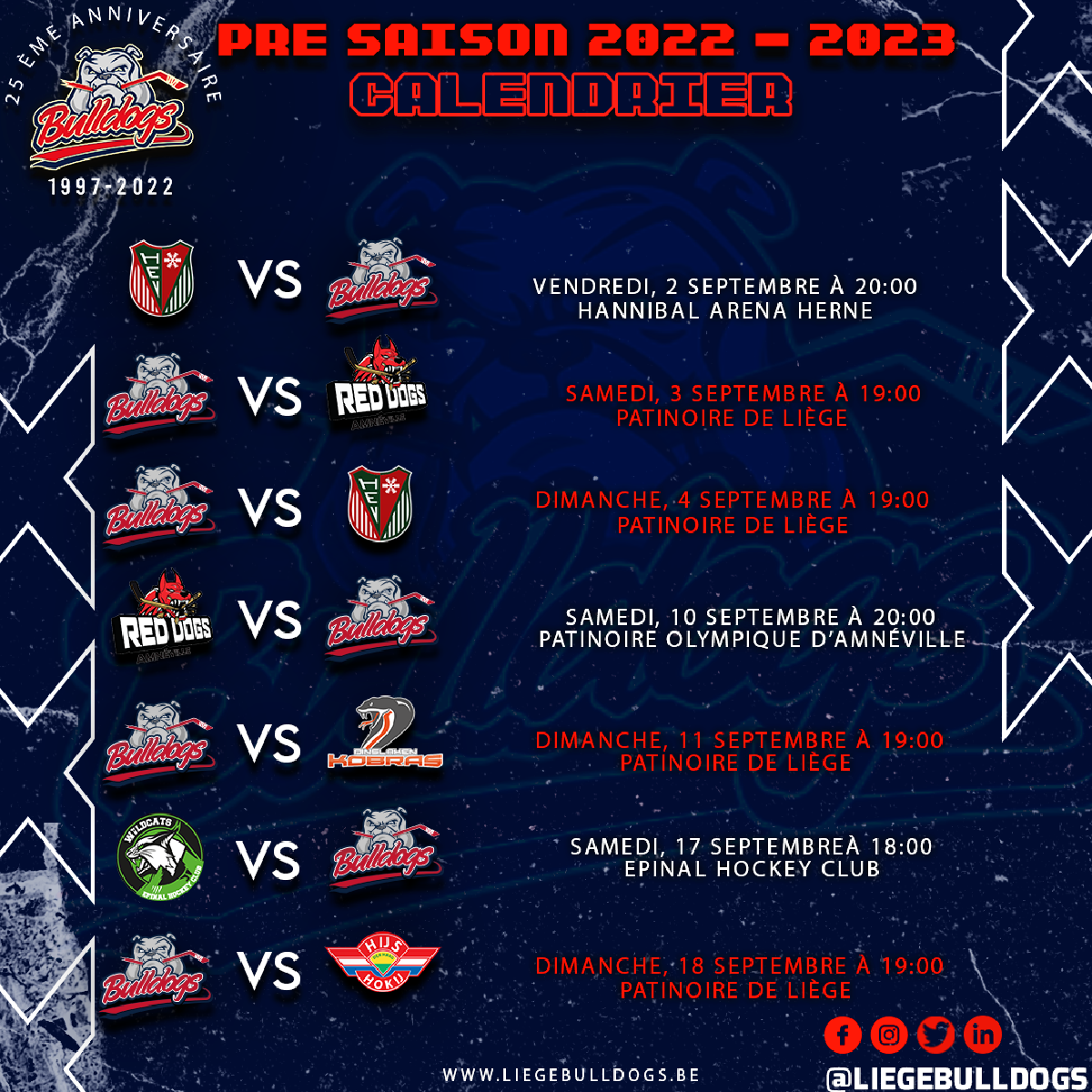 A VOS AGENDAS - MATCH DE PRÉ-SAISON SEPTEMBRE 2022 A VOS AGENDAS - MATCH DE PRÉ-SAISON SEPTEMBRE 2022