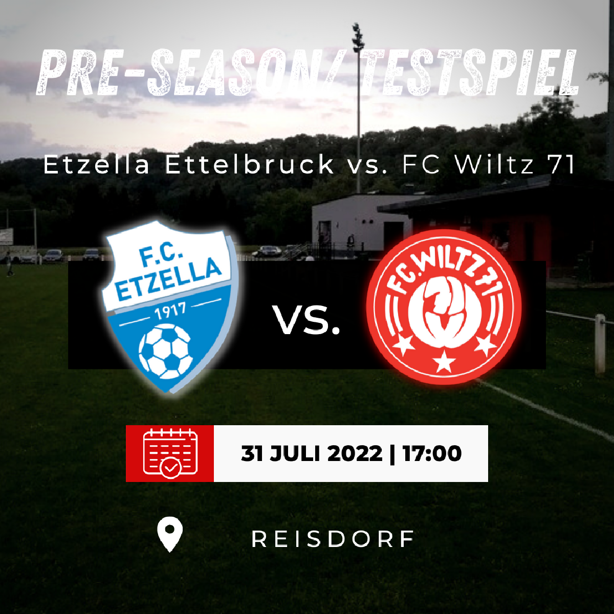 Testspiel vs. Etzella Ettelbruck Testspiel vs. Etzella Ettelbruck