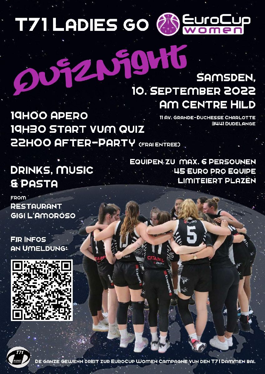 T71 LADIES GO QUIZNIGHT ! T71 LADIES GO QUIZNIGHT !