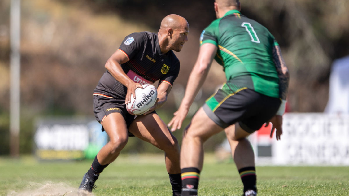 Deutsches Development-Team bei RugbyTown 7s in Glendale