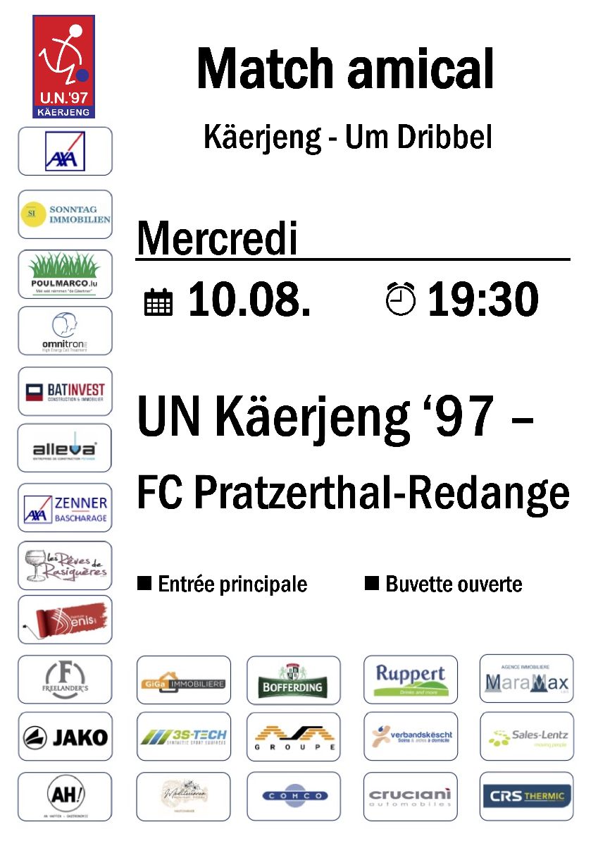 Testmatch um Mëttwochowend
