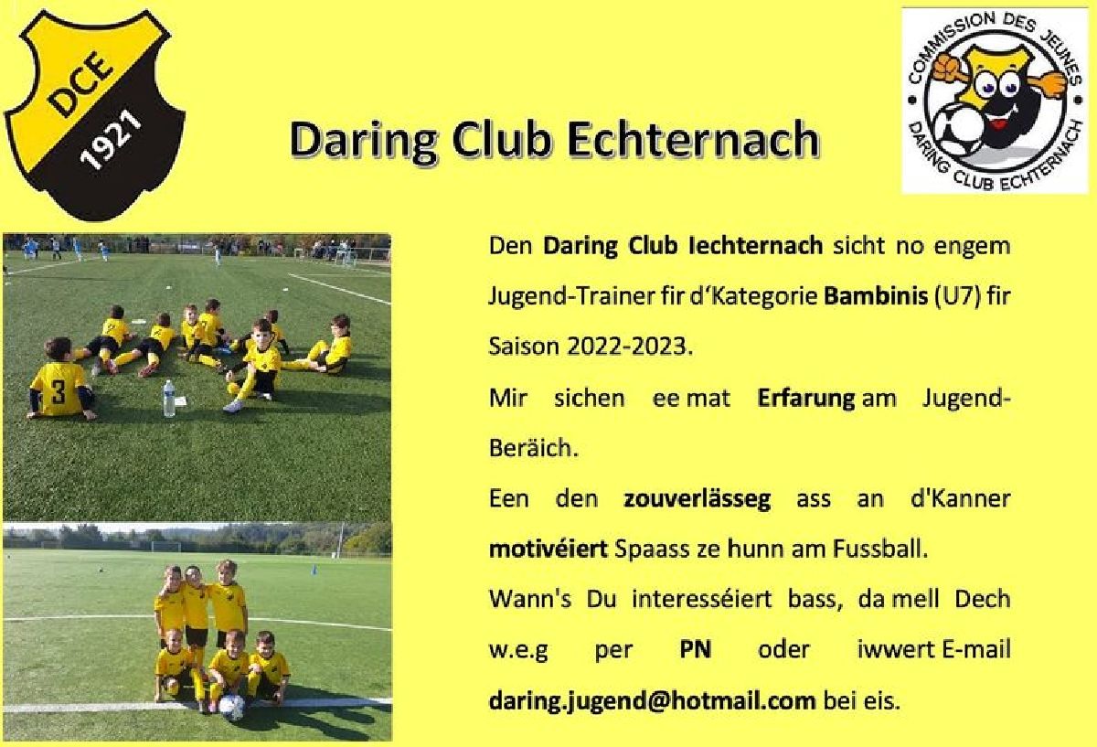 Jugendtrainer gesicht