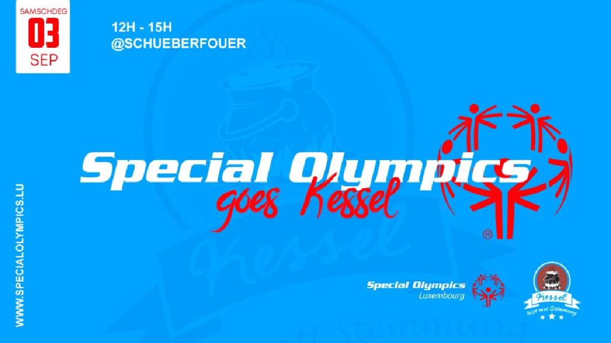 Den 3.9.2022 zerwéiert Special Olympics am Kessel op der Fouer !