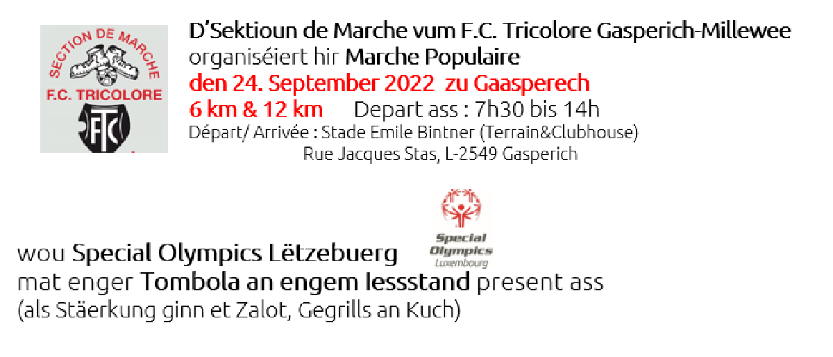 Marche Polulaire zu Gasperech  24.September 2022