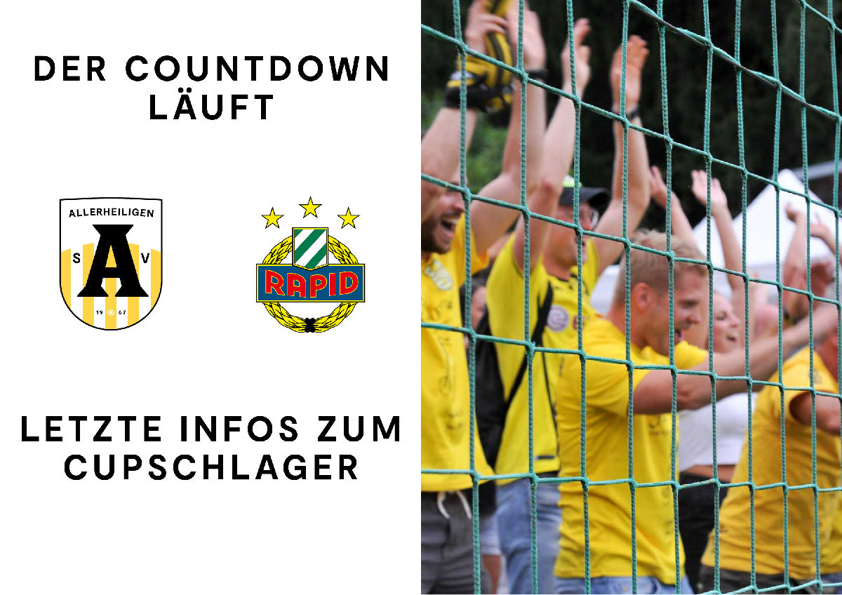 Letzte Infos zum Cupschlager gegen Rapid Wien