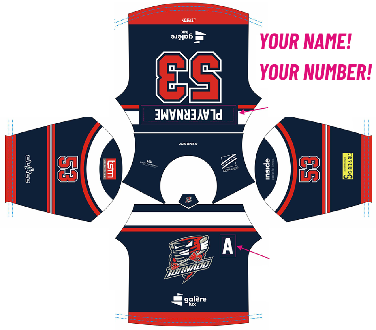 Order your custom-made Tornado jersey! (only now) Order your custom-made Tornado jersey! (only now)