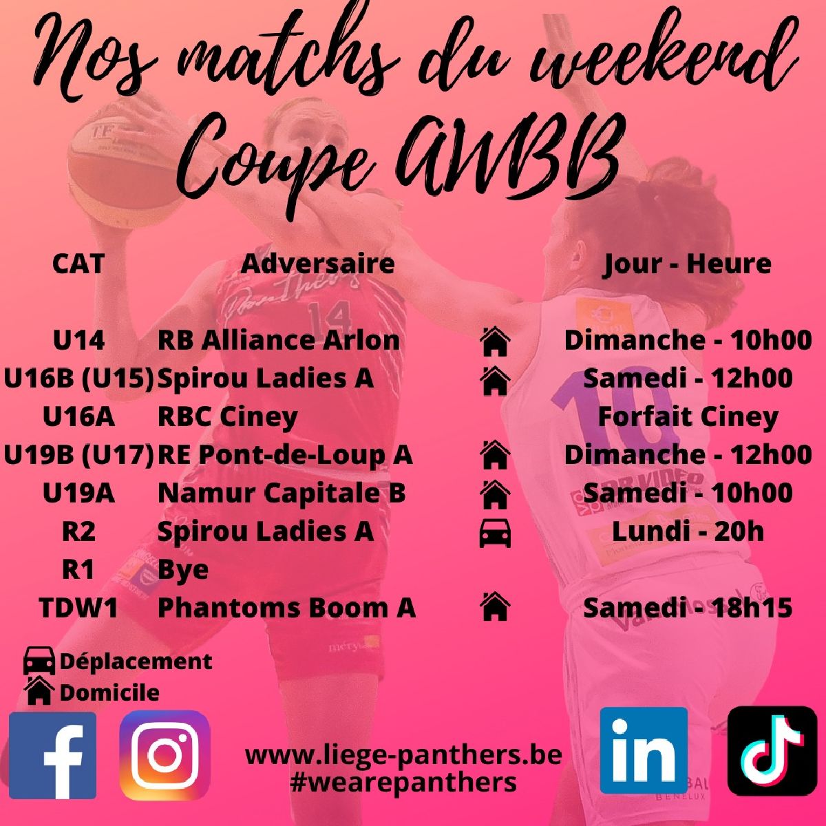 MATCHS DU WEEK-END