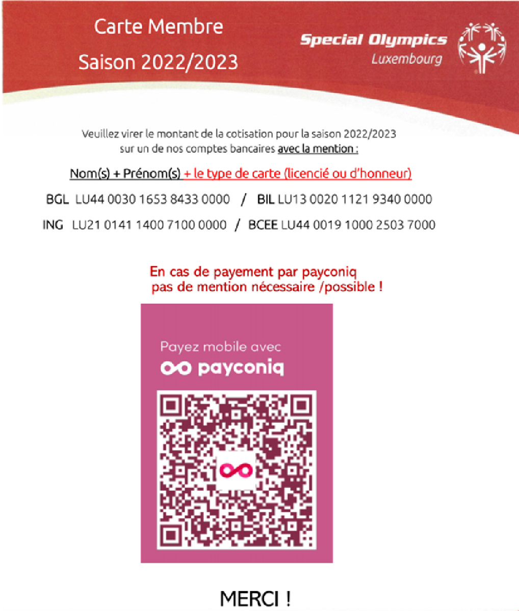 Memberskaart Saison 2022-2023