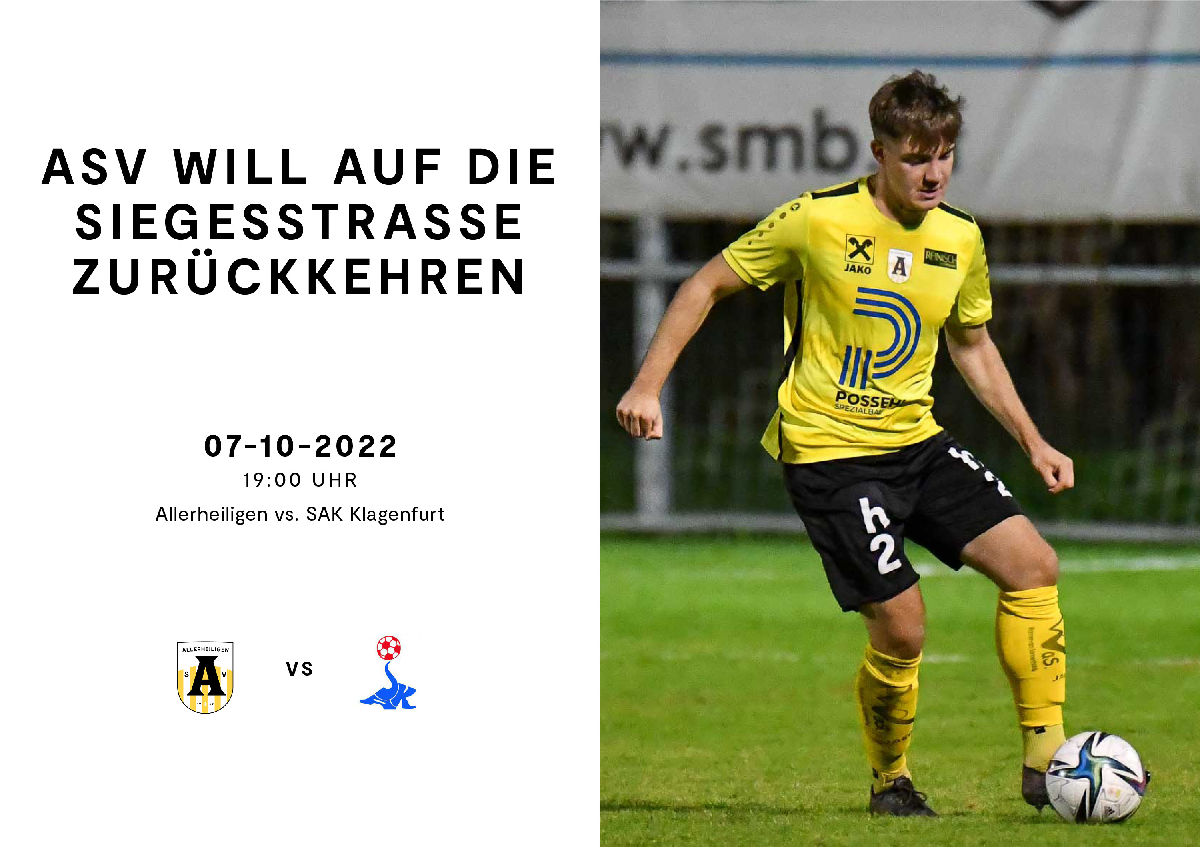 Der ASV will sich endlich wieder belohnen Der ASV will sich endlich wieder belohnen
