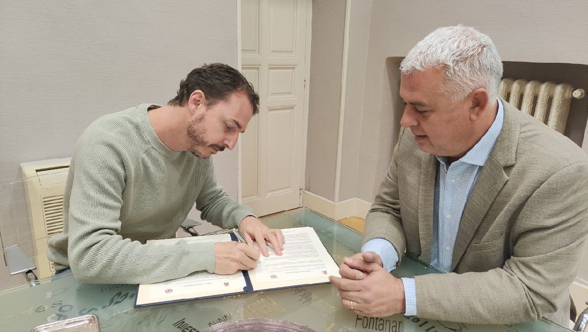 Stings firma el convenio de colaboración con la Diputación de Guadalajara
