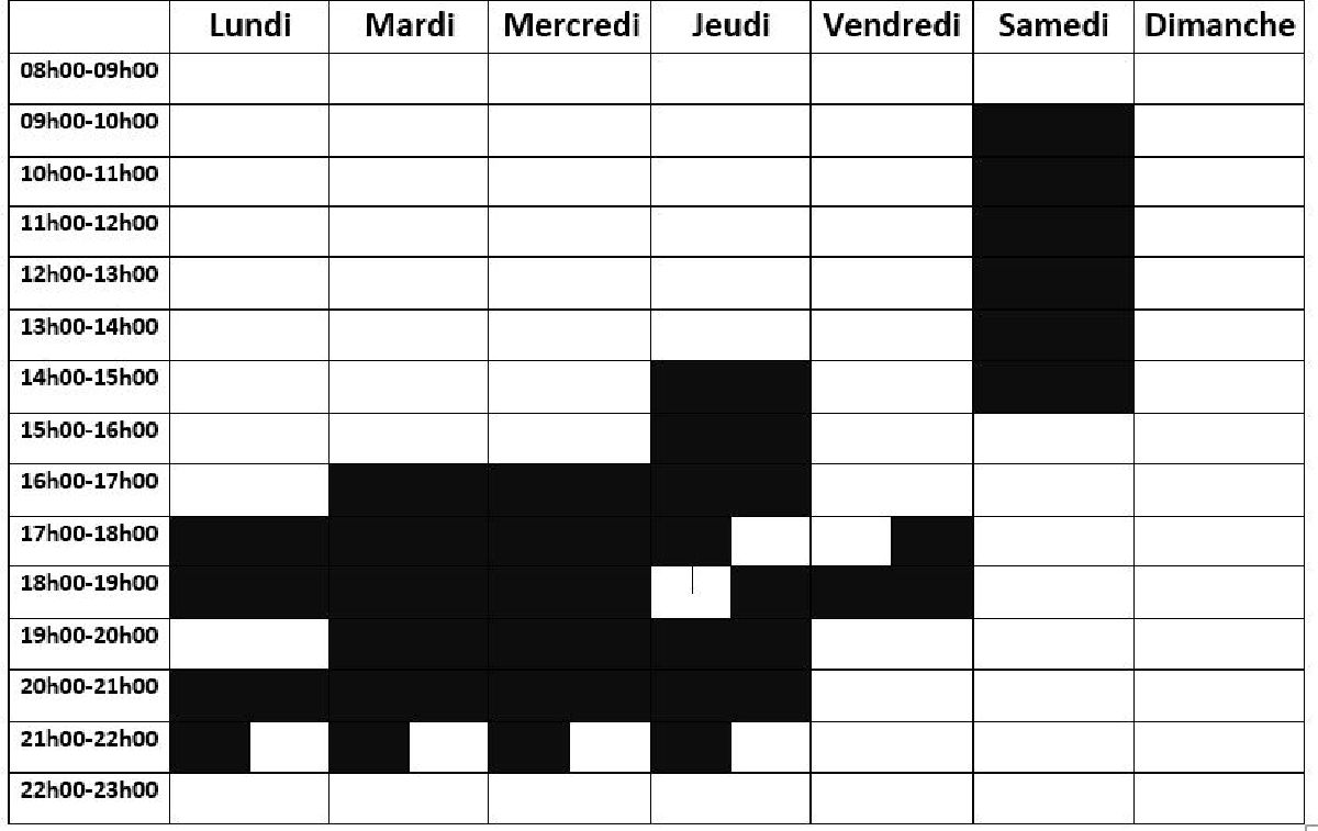 Hall QT- Heures libres Hall QT- Heures libres