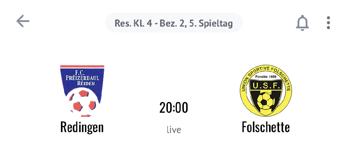 Spilldag 5 Seniors II vs Folscht 