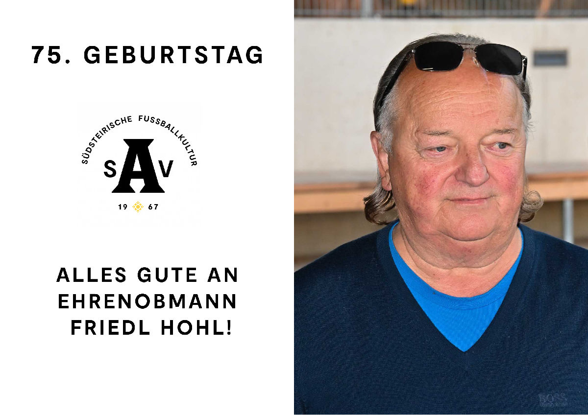 75. Geburtstag von ASV Legende Friedl Hohl 75. Geburtstag von ASV Legende Friedl Hohl