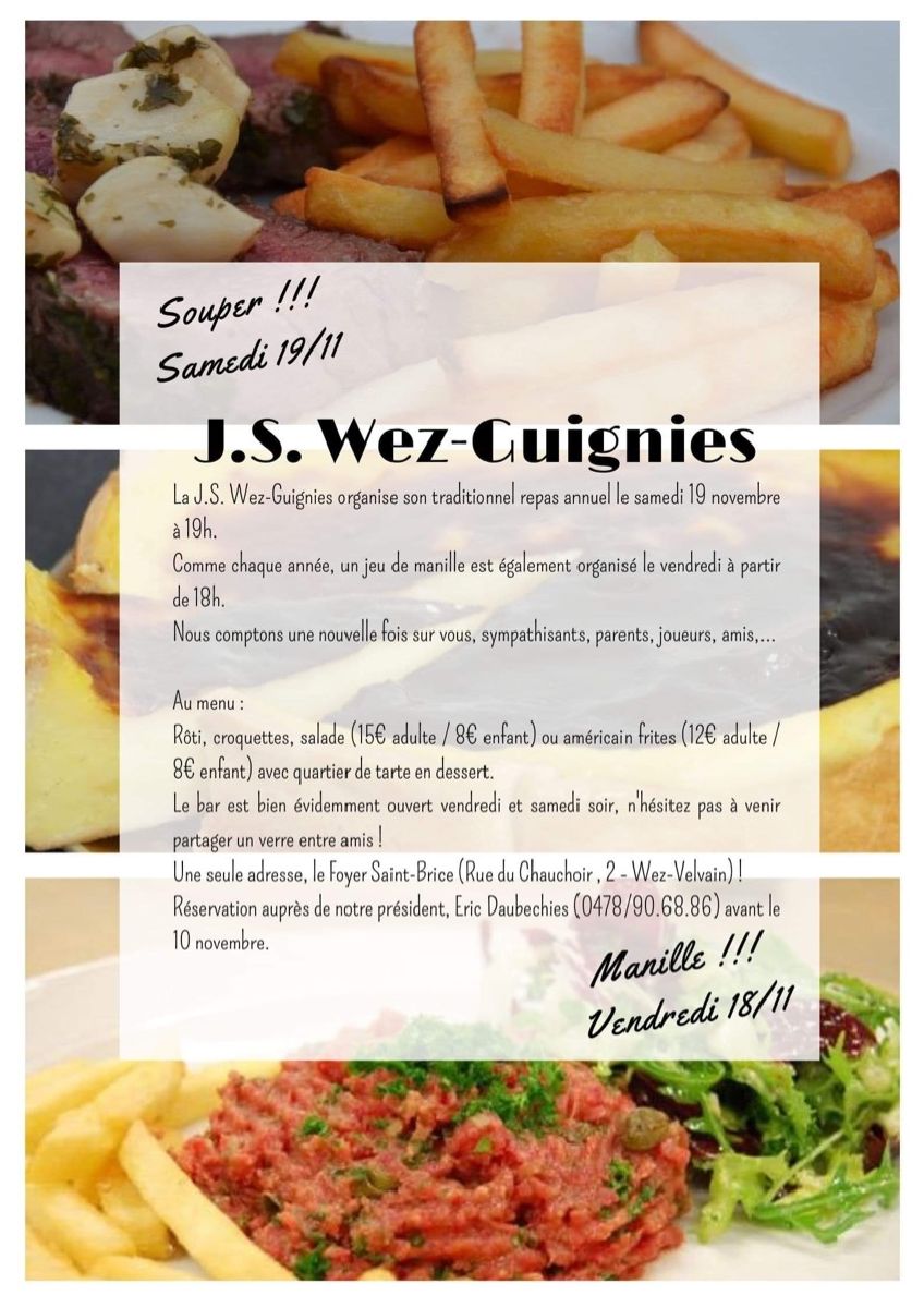 Souper de la JS Wez-Guignies