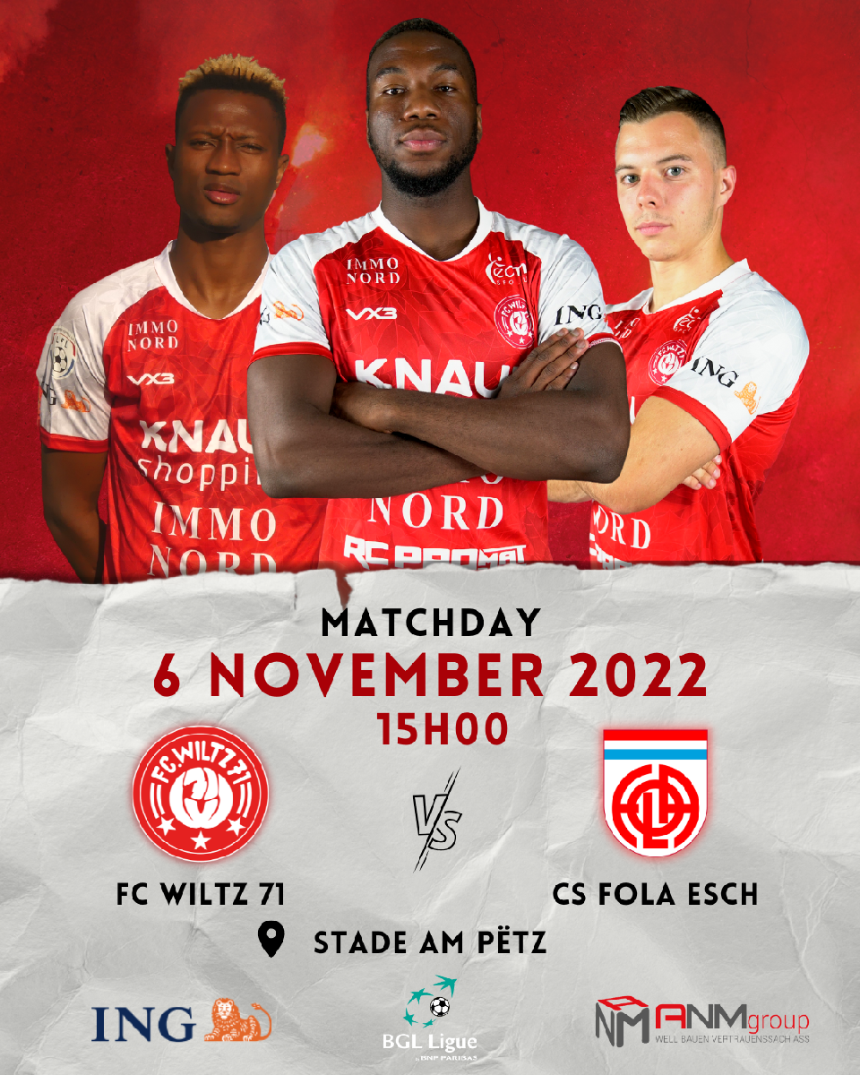 FC Wiltz 71 vs. CS Fola Esch FC Wiltz 71 vs. CS Fola Esch