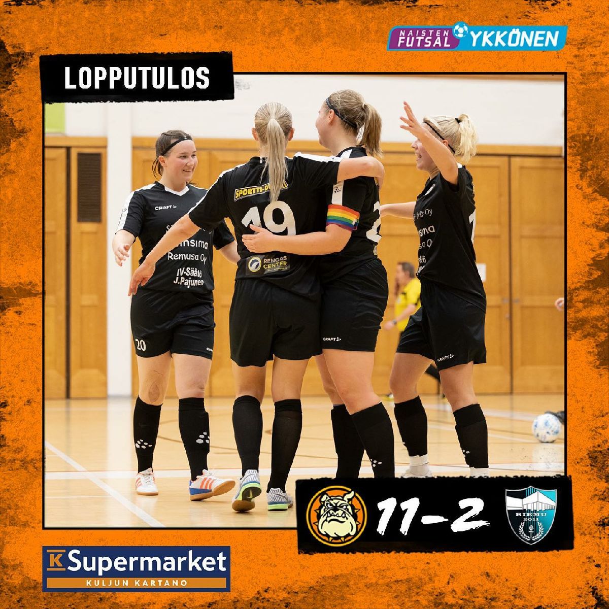 Naiset jatkavat tappioitta