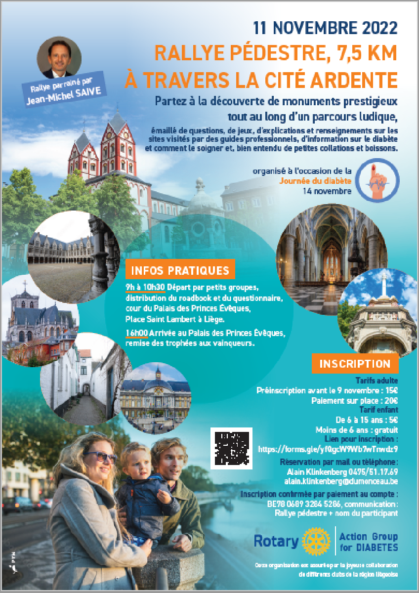 Découvrez notre magnifique Cité Ardente en vous promenant et pour une bonne cause.