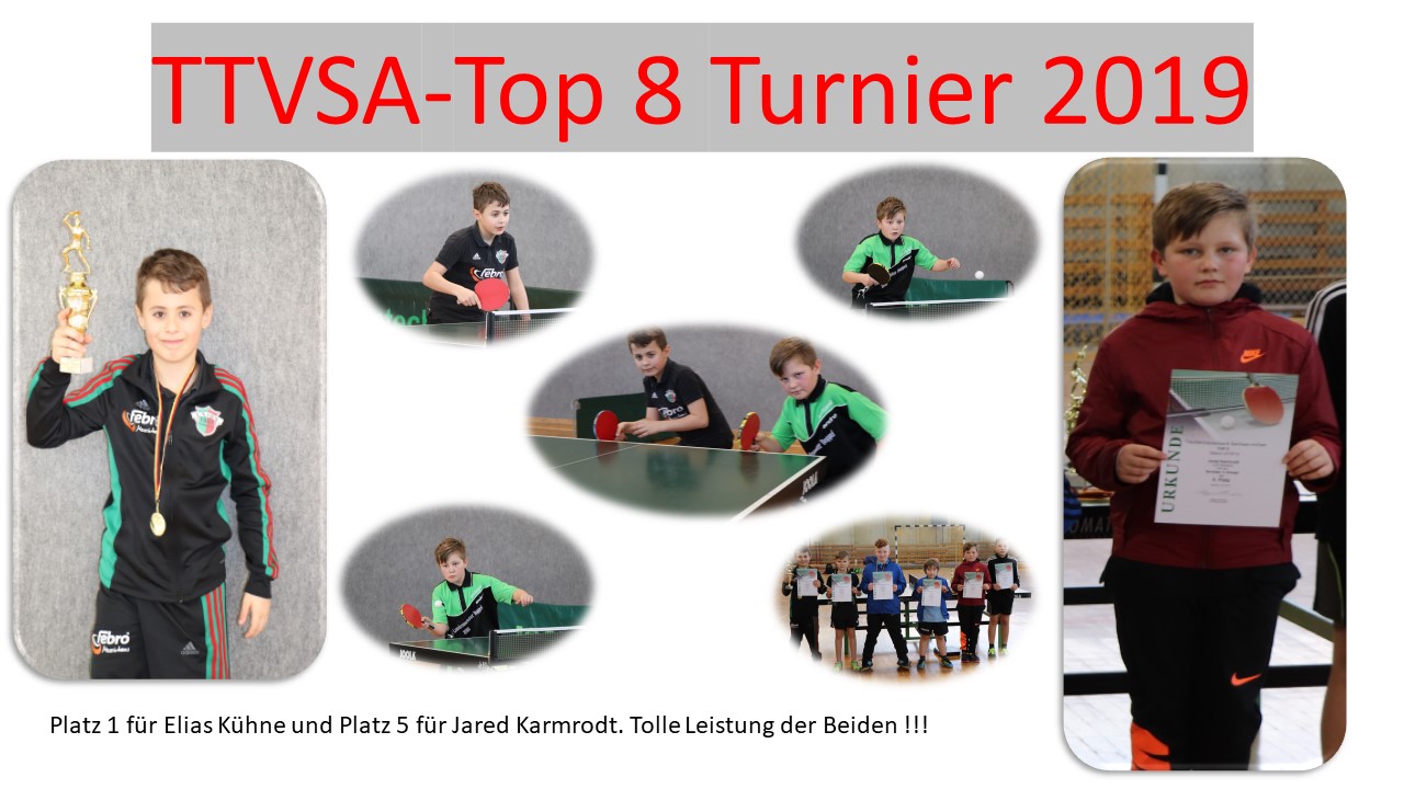 Jared Karmrodt und Elias Kühne beim TTVSA-Top 8 Turnier Jared Karmrodt und Elias Kühne beim TTVSA-Top 8 Turnier