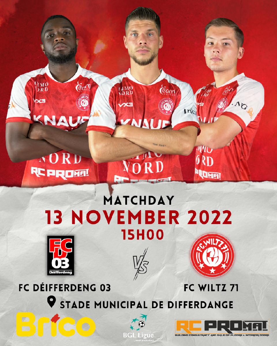 FC Differdange 03 vs. FC Wiltz 71 FC Differdange 03 vs. FC Wiltz 71