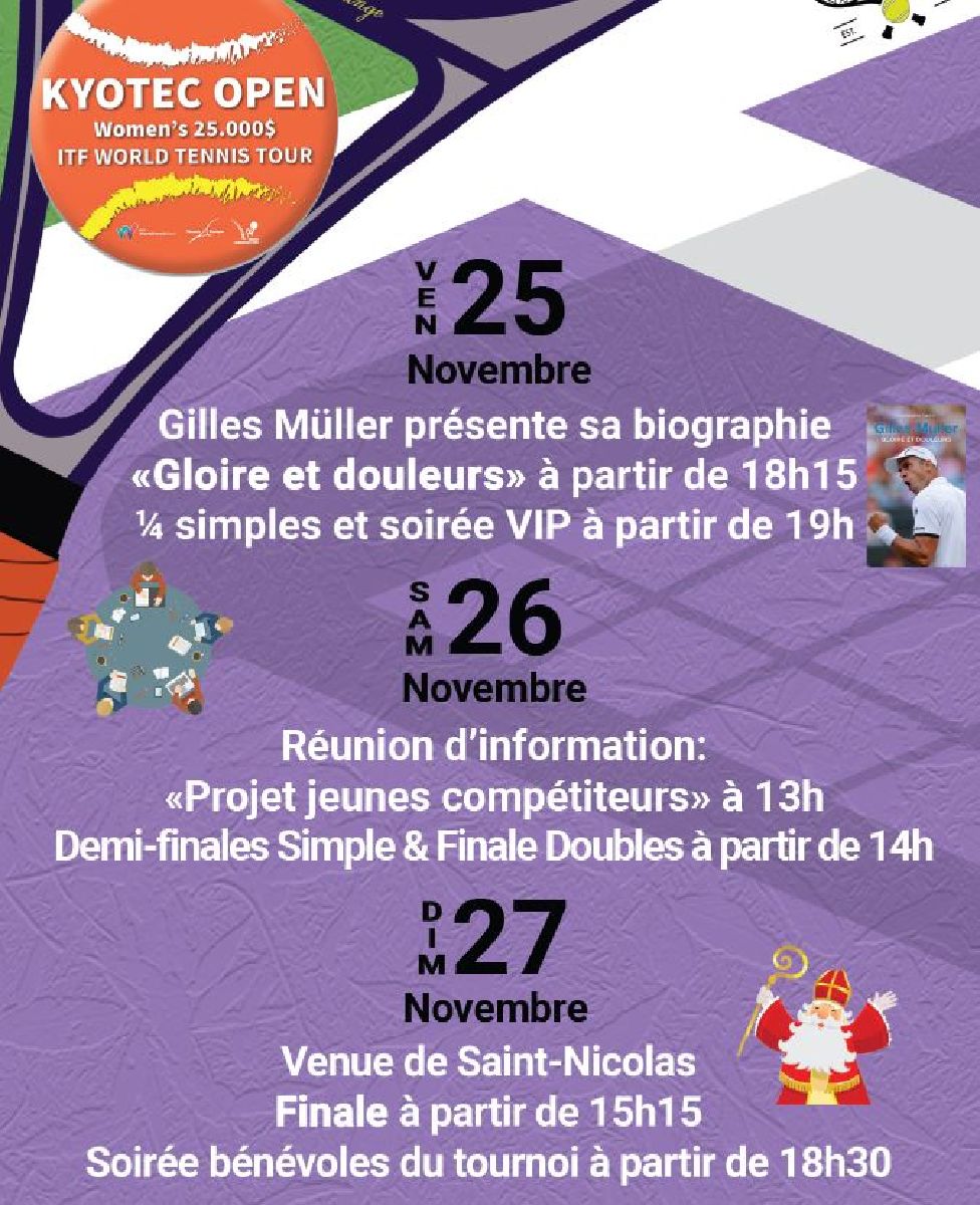 Kyotec OPEN - Events 25./26./27. Novembre