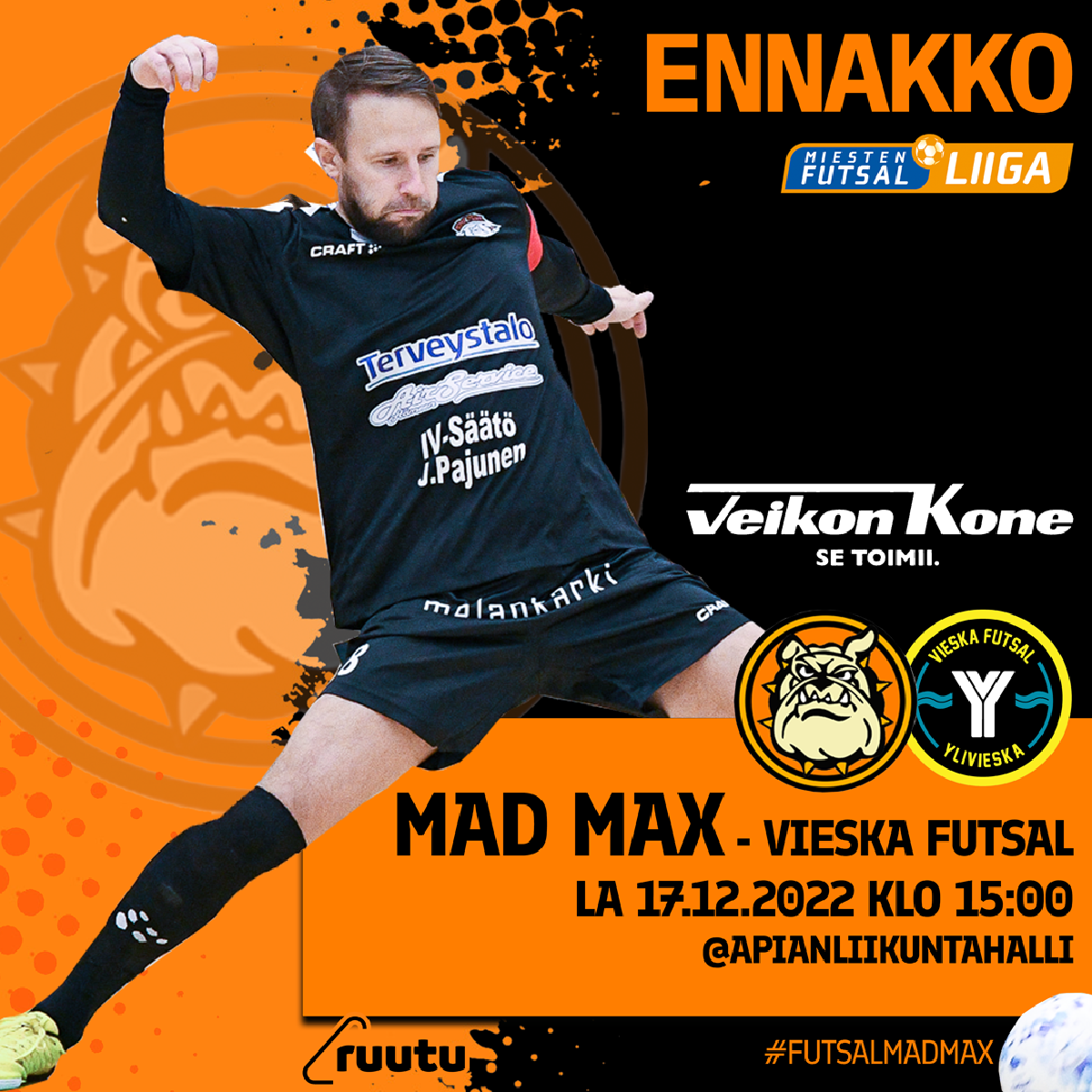 Lauantaina vastaan tulee pelinsä hyvin kasaan saanut Vieska Futsal