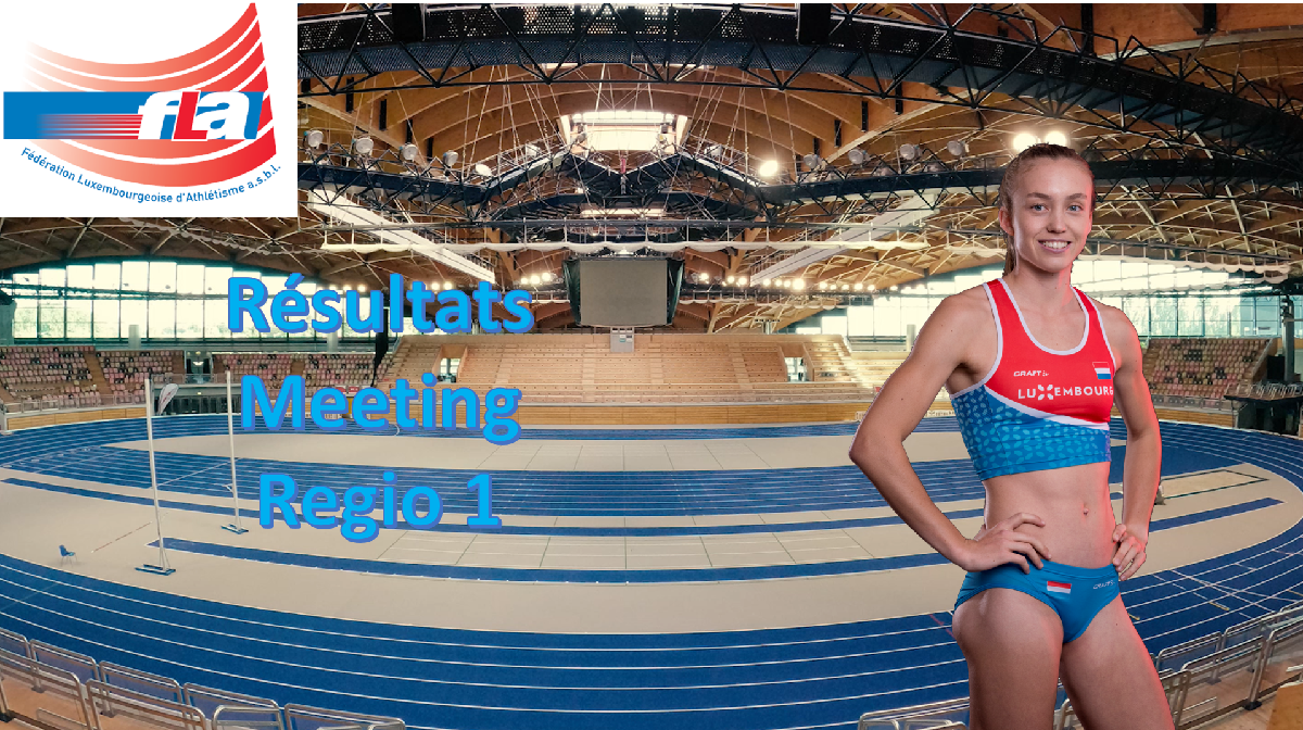 Résultats Regio1 et nouveau record national 5000m Dames Indoor