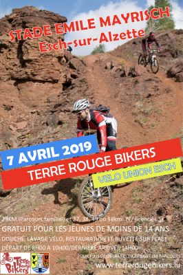 Parcours randonnée am Minett par Terre Rouge Bikers le 7 avril 2109 Parcours randonnée am Minett par Terre Rouge Bikers le 7 avril 2109