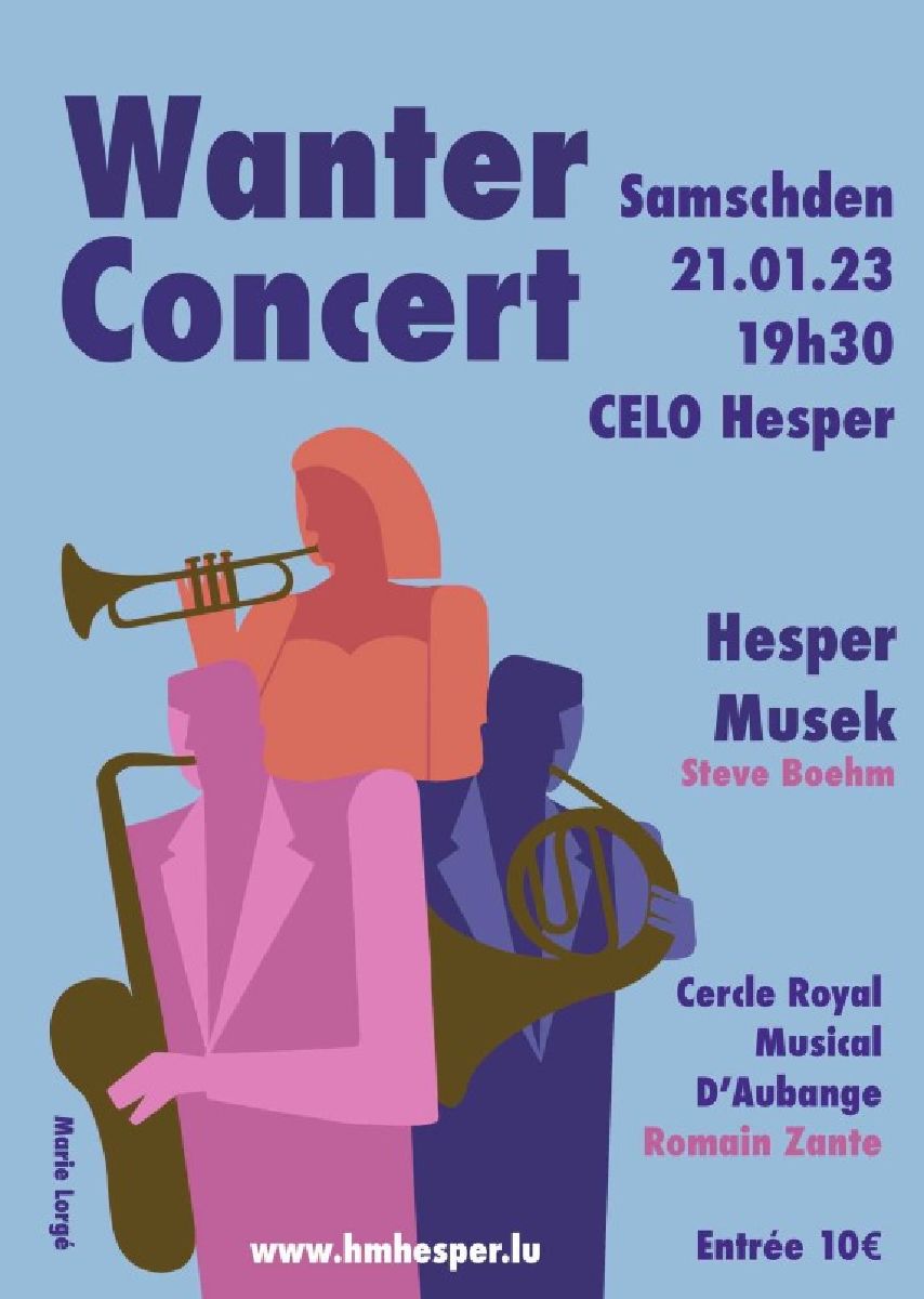 Concert vun der Hesper Musek an dem Cercle Royal Musical d'Aubange - 21.01.2023