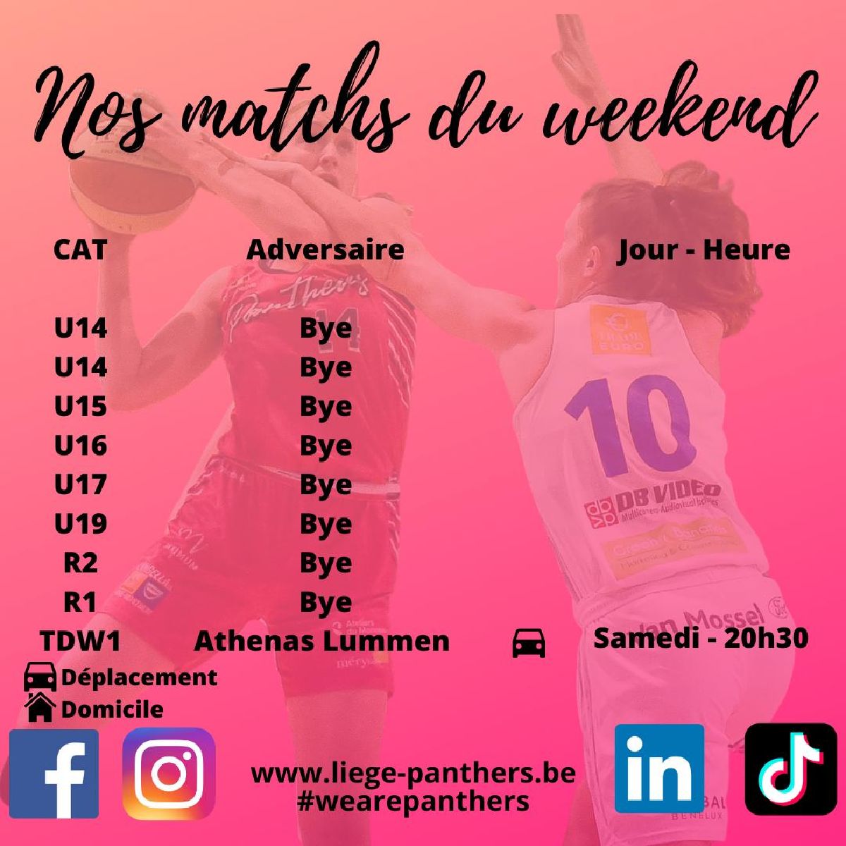 MATCHS DU WEEK-END