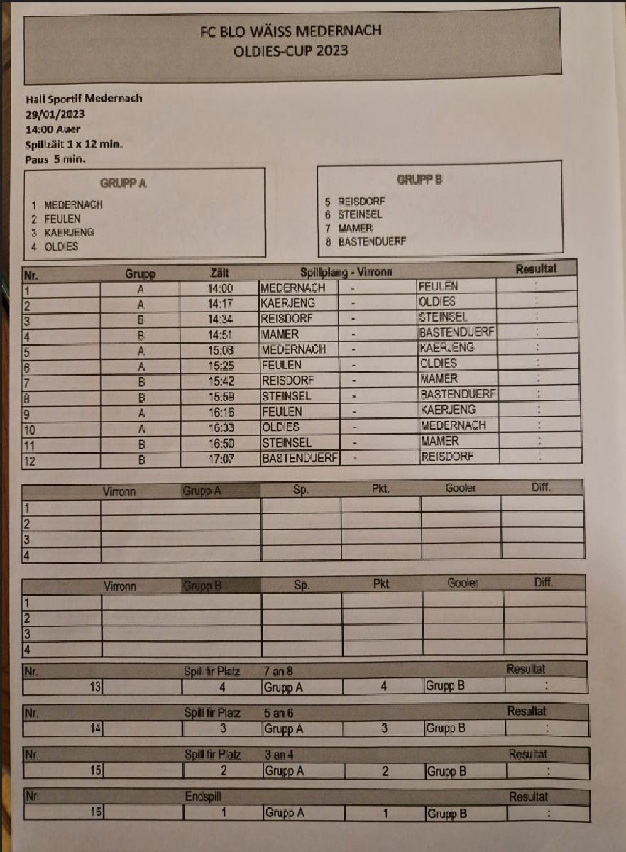 Oldies-Cup 2023 Oldies-Cup 2023