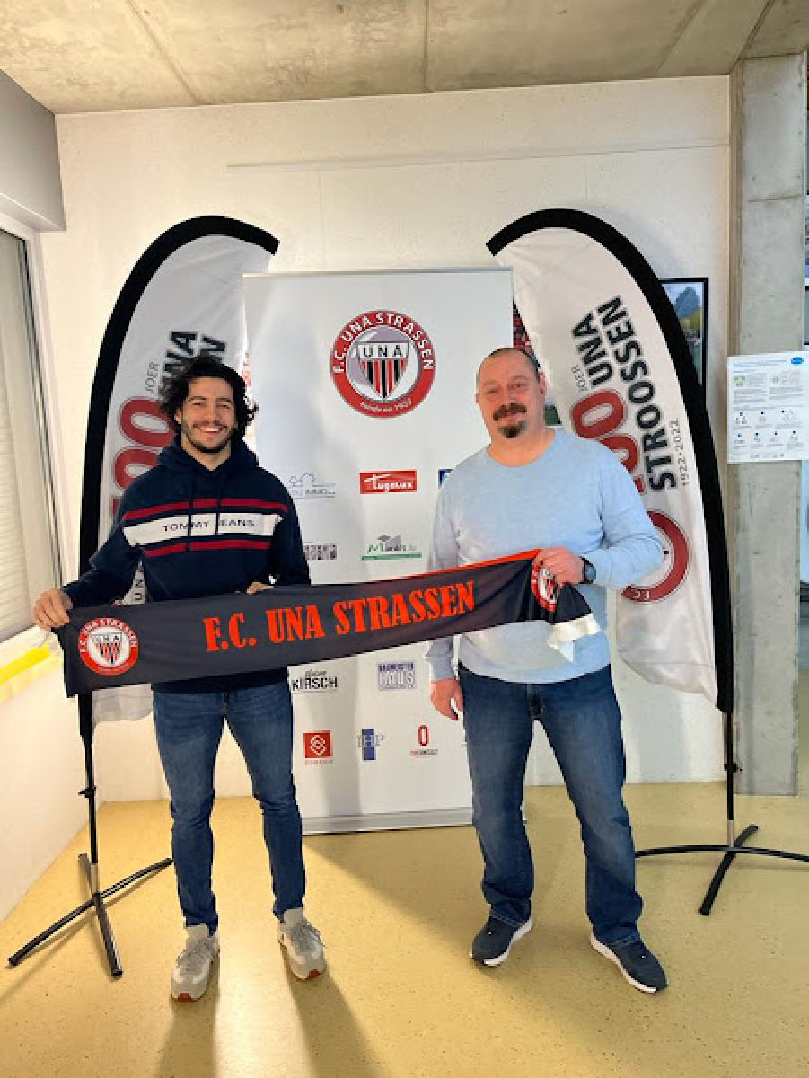 Diogo Pimentel, aktuellen A-Kader fir Letzebuerg kennt vun der Fola ob Stroossen