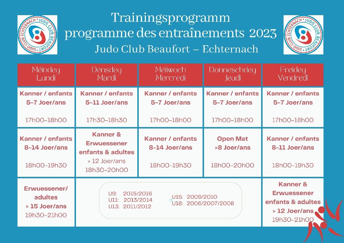 Trainingsplang Judo