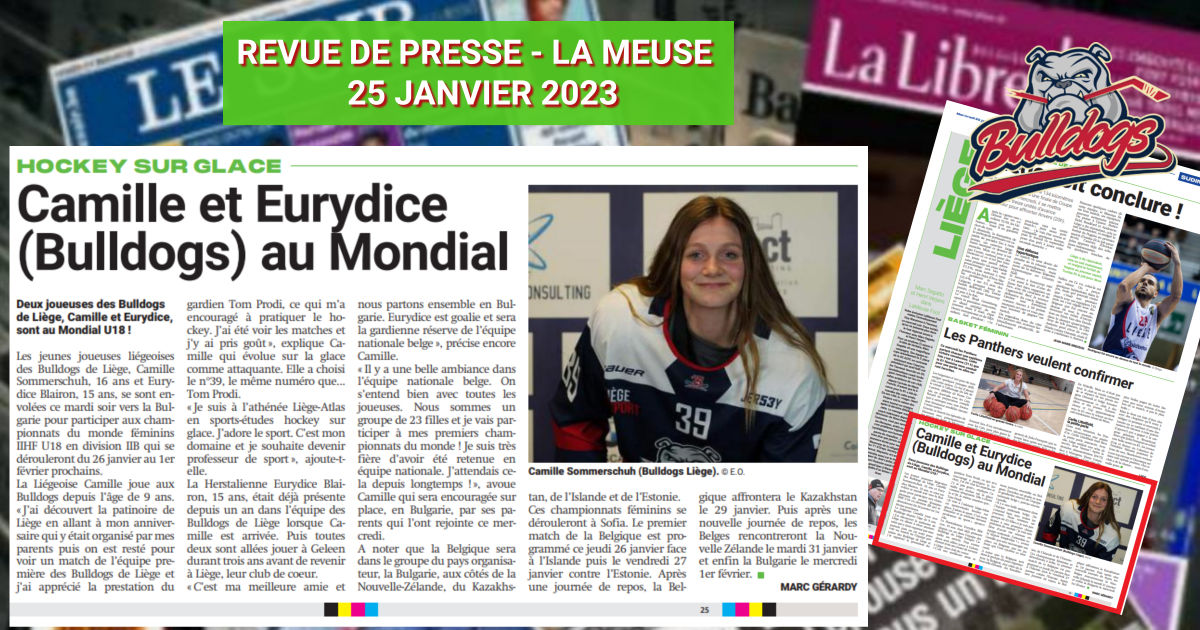CAMILLE AUX CHAMPIONNATS DU MONDE IIHF 2023 U18 WOMENS 