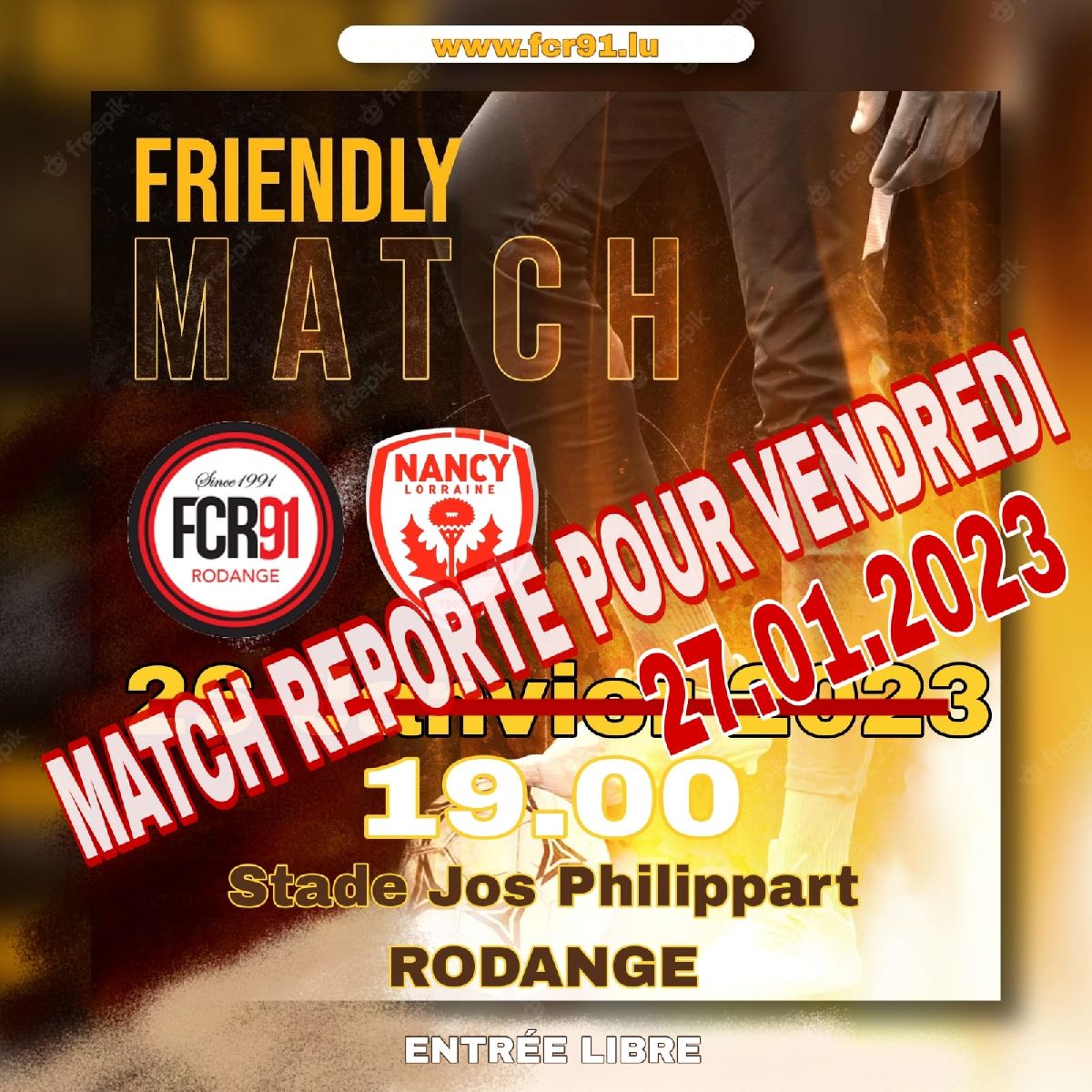 [Match de préparation] F.C.Rodange 91 - As Nancy Lorraine