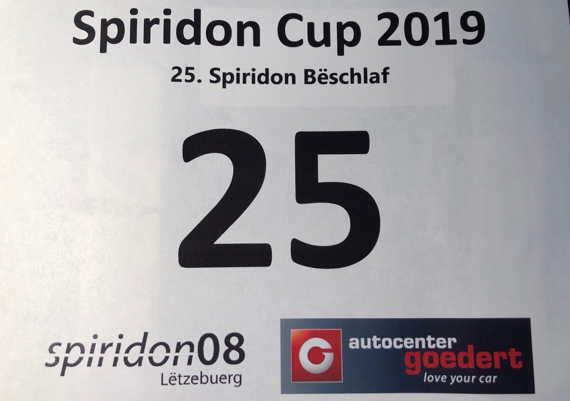 Spiridon Bëschlaf 2019 .... MERCI!