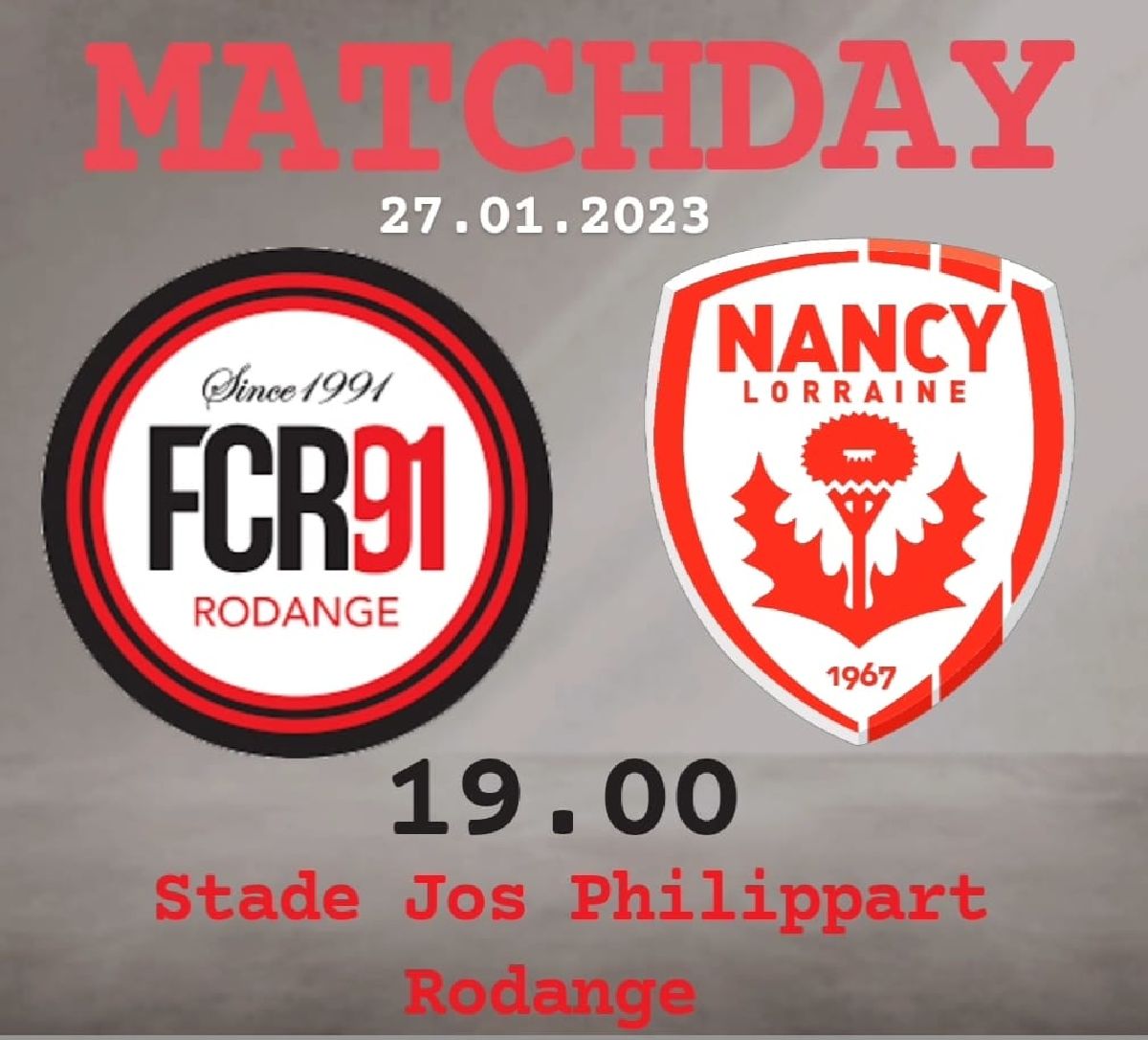 MATCHDAY - FCR91-AS NANCY LORRAINE