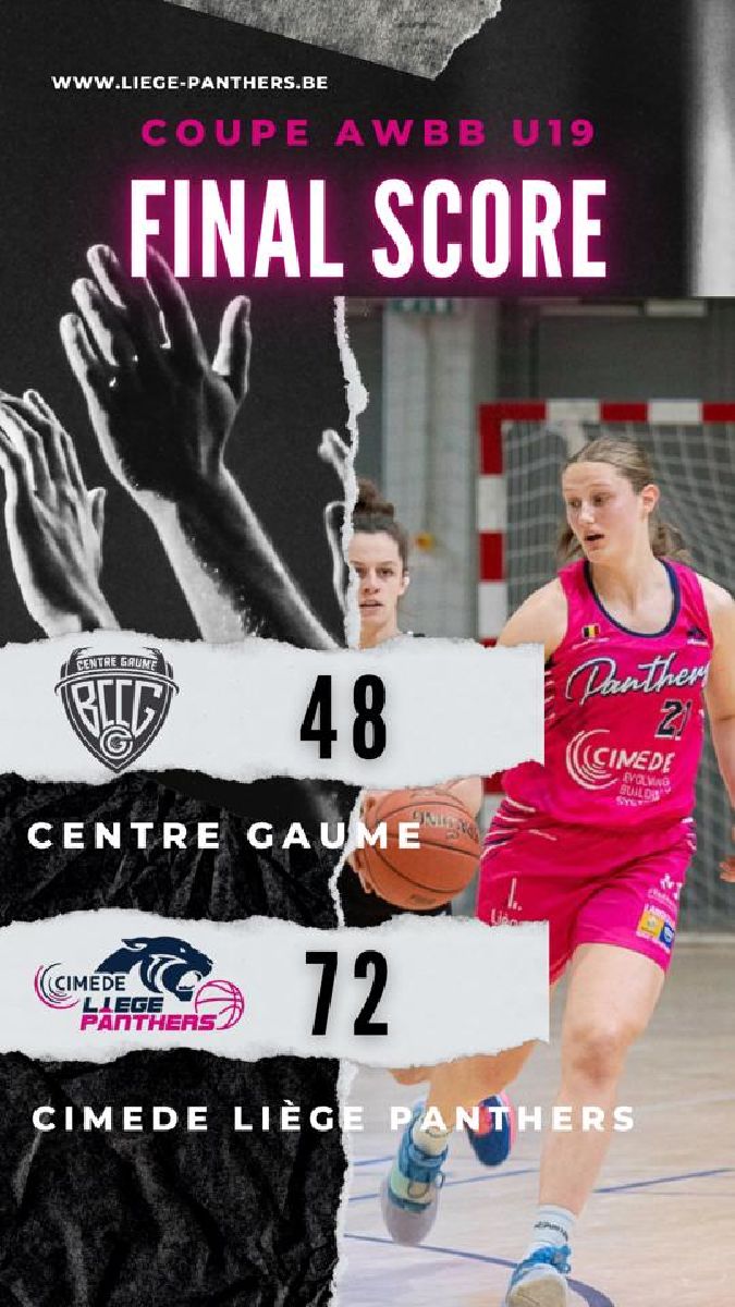 Nos U19 en Finale de la Coupe Awbb
