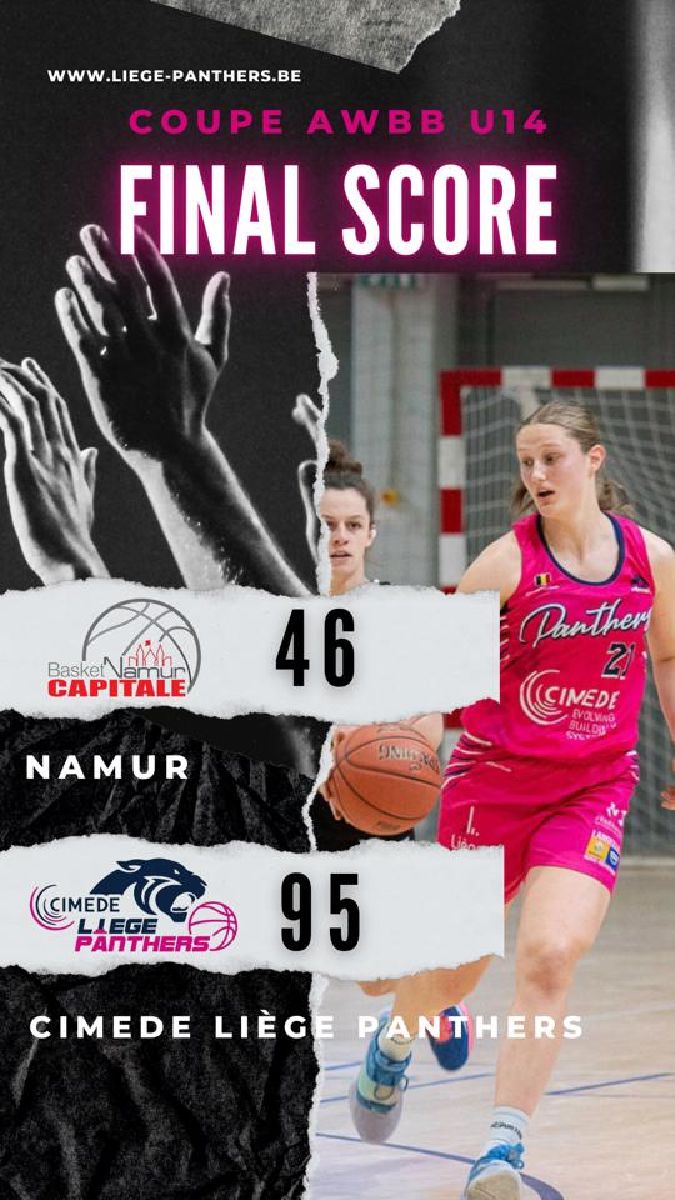 Nos U14 en Finale de la Coupe Awbb