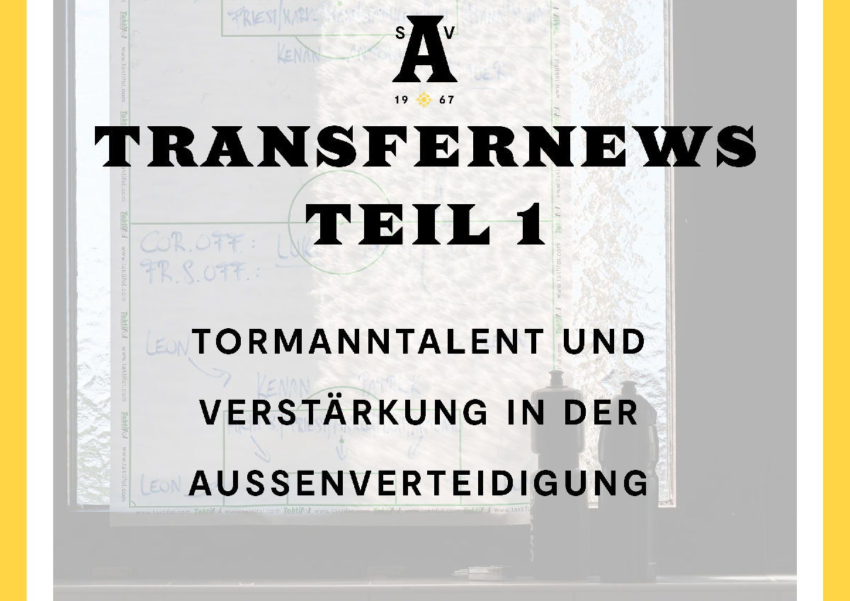 Tormannersatz für verletzten Soldo, Verstärkung in der Außenverteidigung Tormannersatz für verletzten Soldo, Verstärkung in der Außenverteidigung