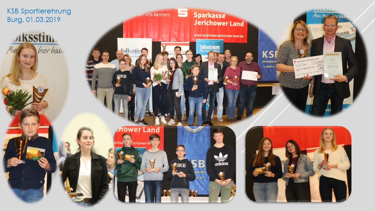 DJK Biederitz bei Sportlerehrung sehr erfolgreich DJK Biederitz bei Sportlerehrung sehr erfolgreich