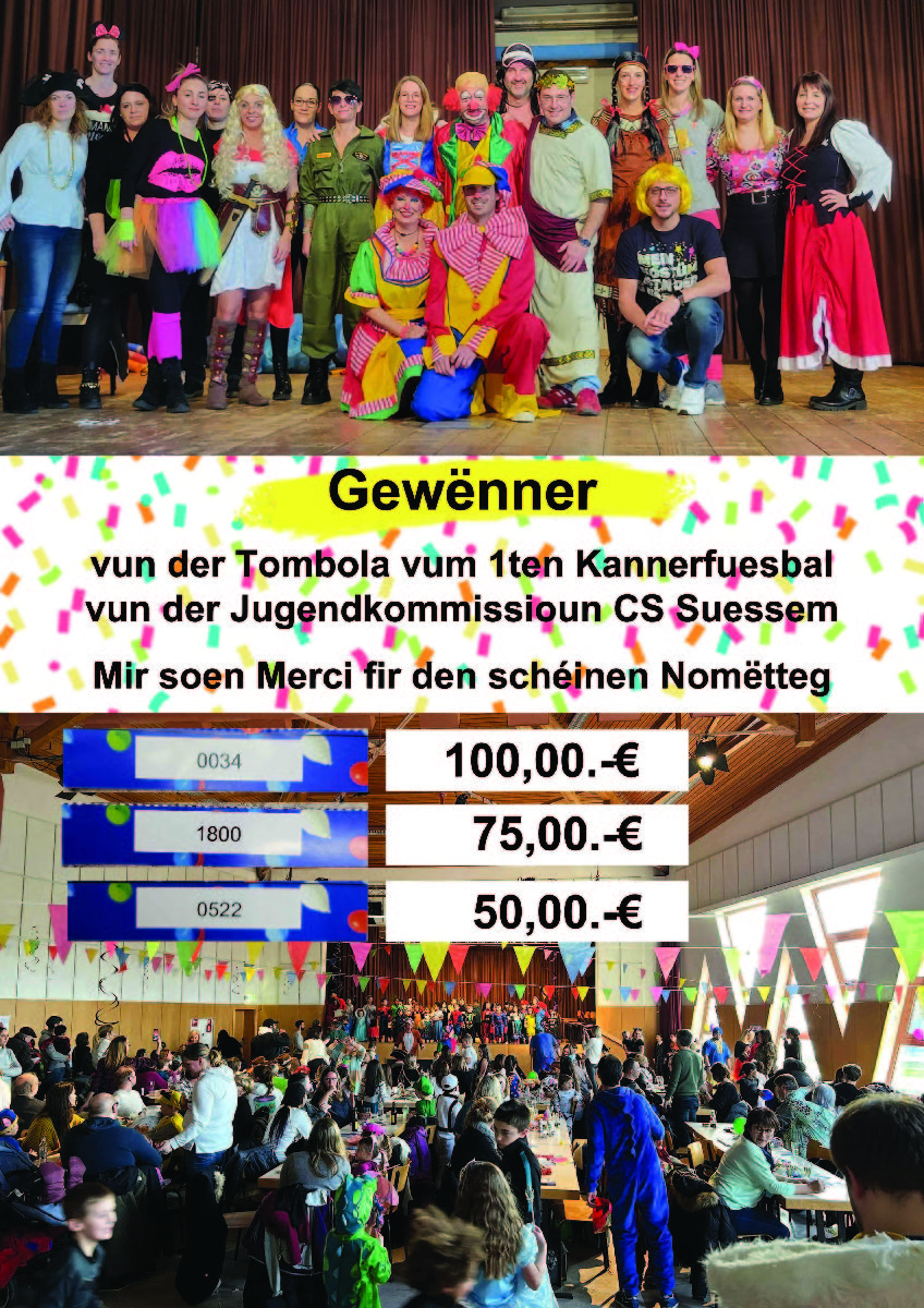 Gewënner Kannerfuesbal Gewënner Kannerfuesbal