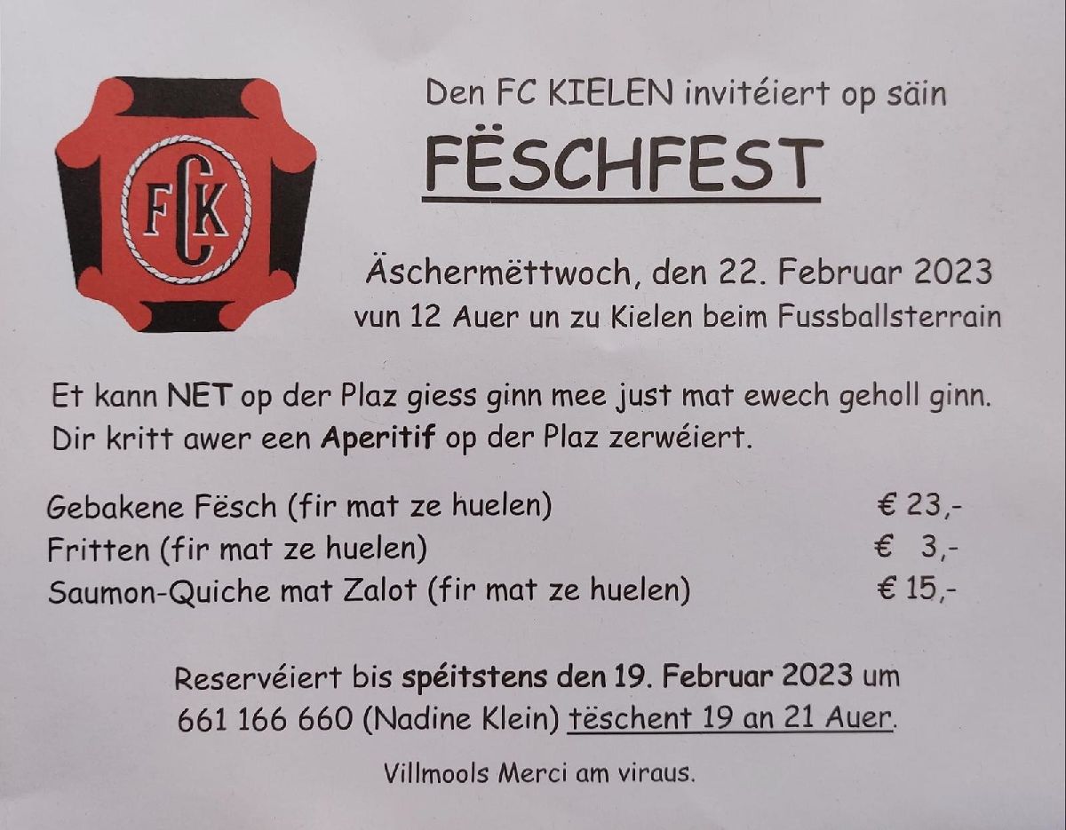 Gebakene Fësch op Äschermëttwoch