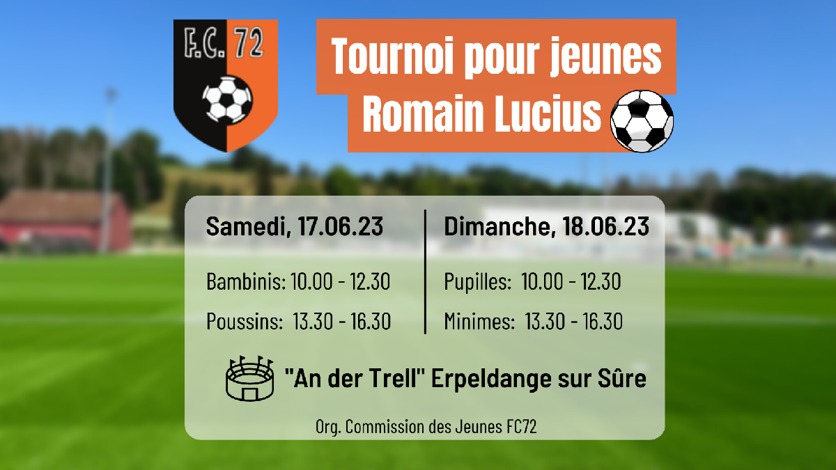 Tournoi pour jeunes Romain Lucius