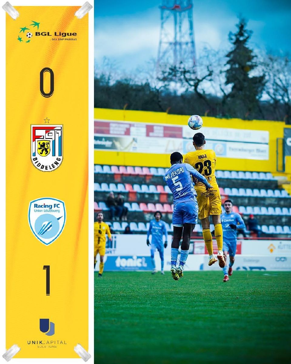 F91 Diddeleng - RFCUL 0-1 (0-0) F91 Diddeleng - RFCUL 0-1 (0-0)