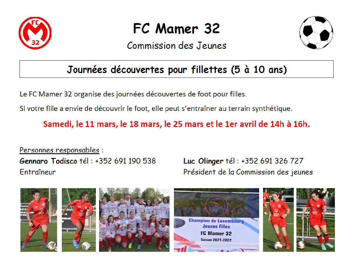 Journées découvertes pour fillettes