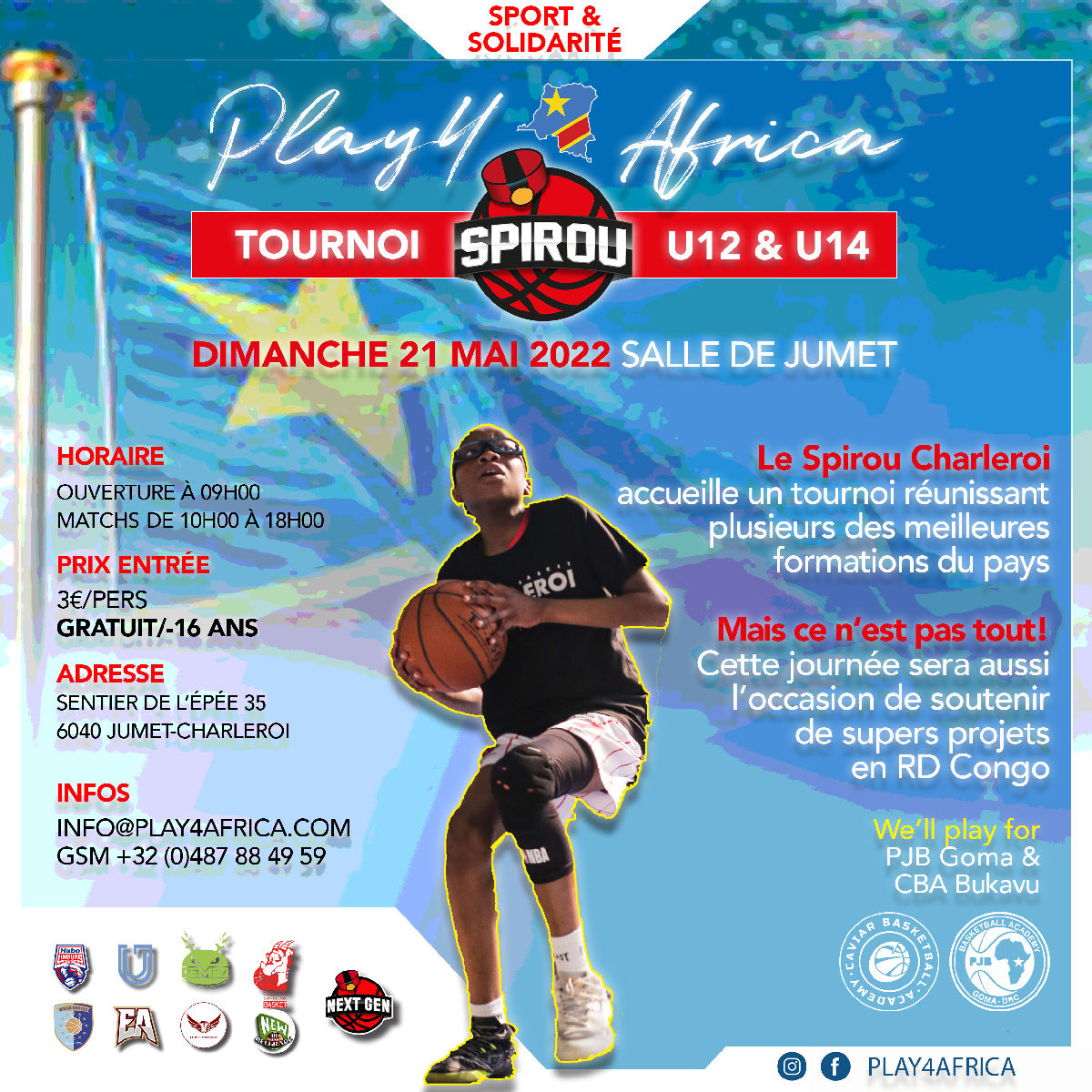 Play 4 Africa - Un tournoi pour la bonne cause à Jumet Play 4 Africa - Un tournoi pour la bonne cause à Jumet