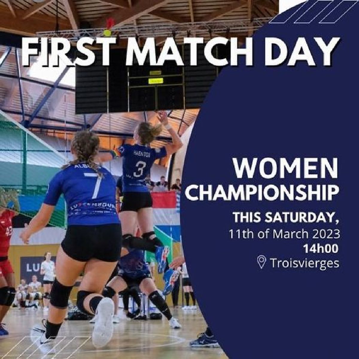 Schedule Championship Women 11.03.2023