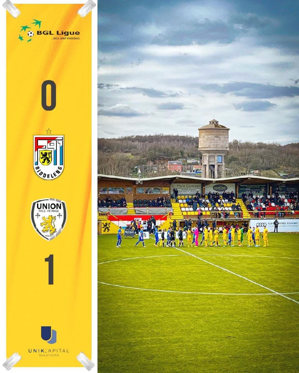 F91 Diddeleng - Union Titus Pétange 0-1 (0-0) F91 Diddeleng - Union Titus Pétange 0-1 (0-0)
