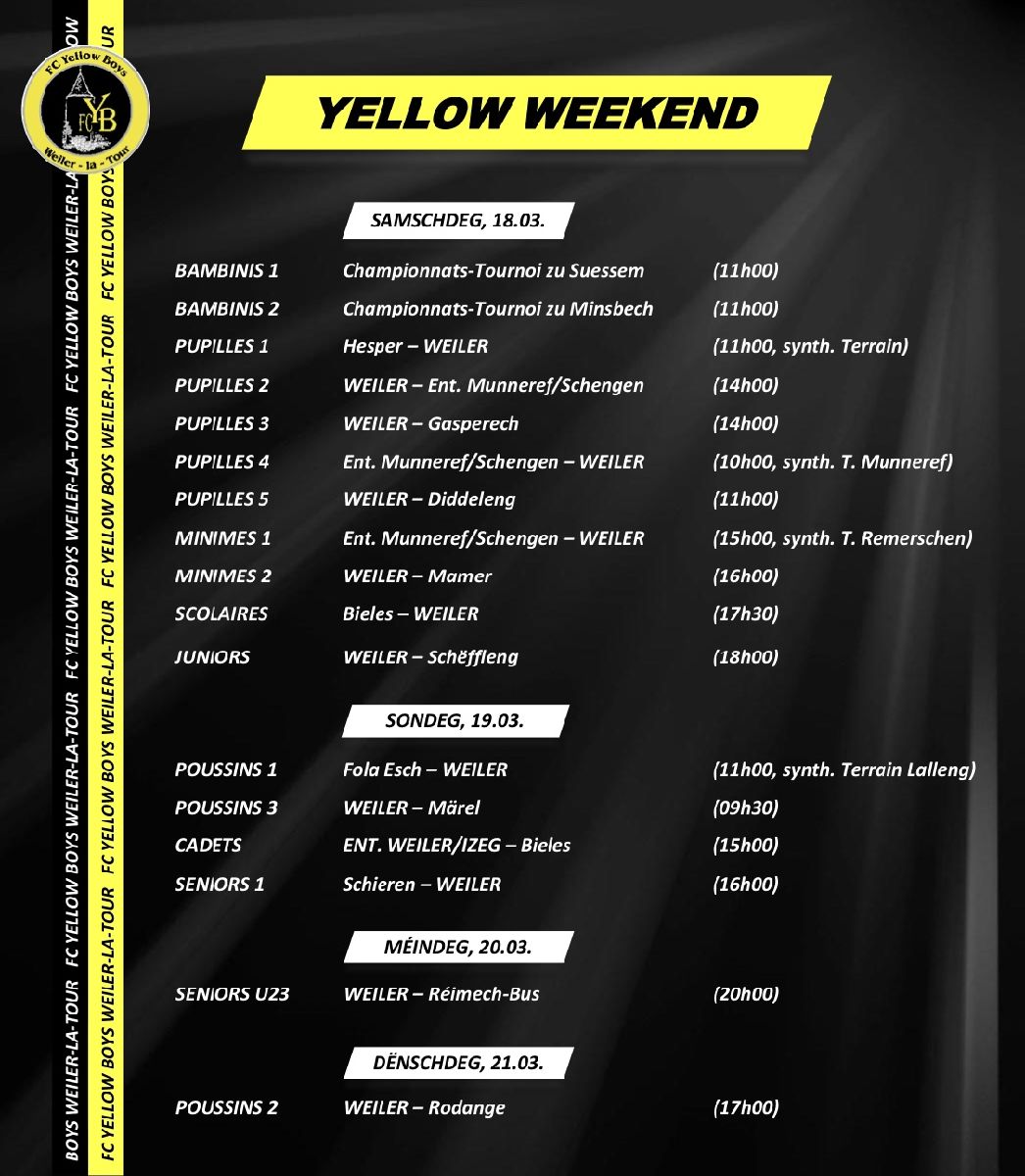 YELLOW WEEKEND 