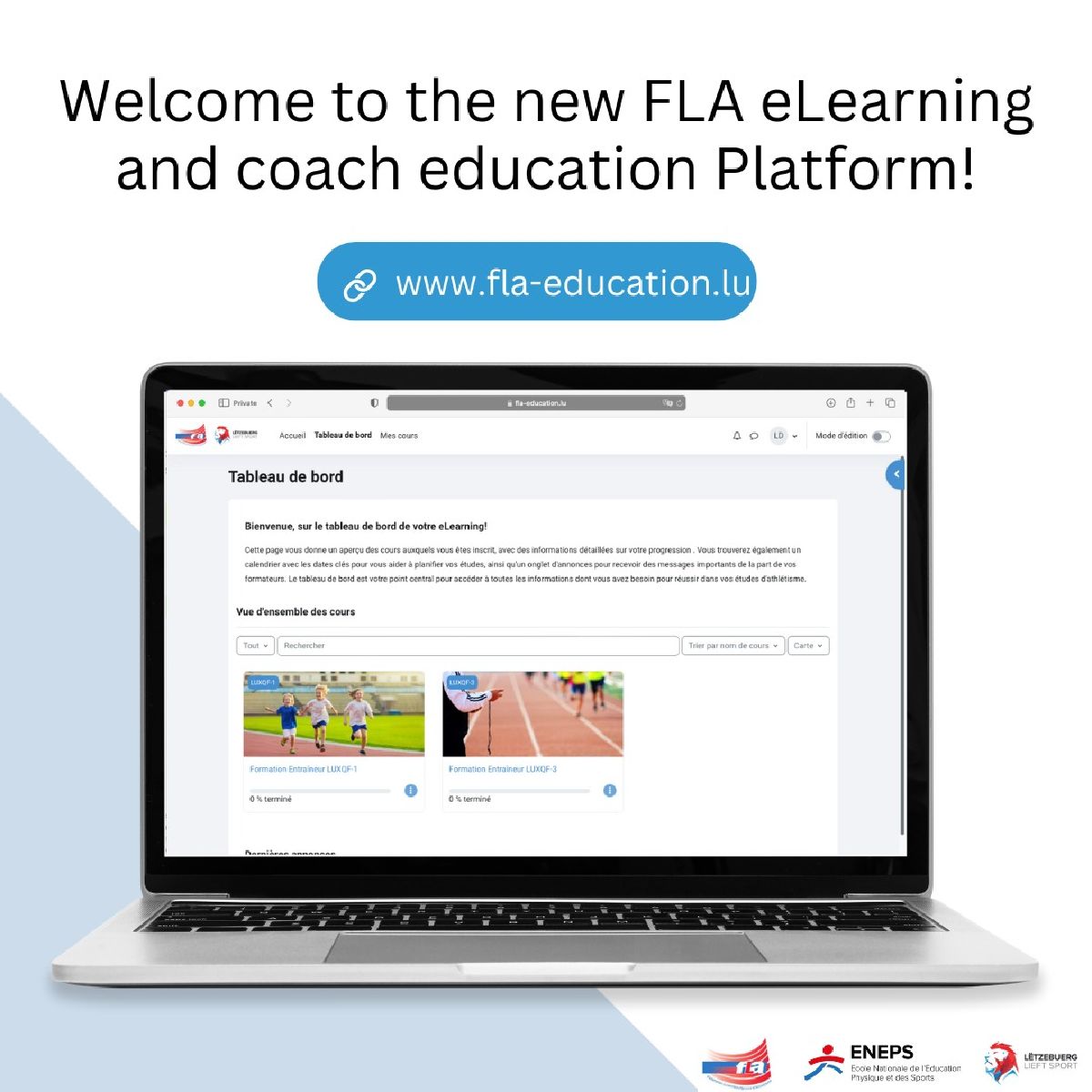 Nouvelle plateforme FLA online d'apprentissage pour les formations d'entraîneurs